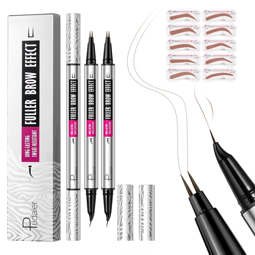 FLASH SALE 🔥 2 Fuller Brow Effect Dual-Tip Brow Pen - Dark Brown
